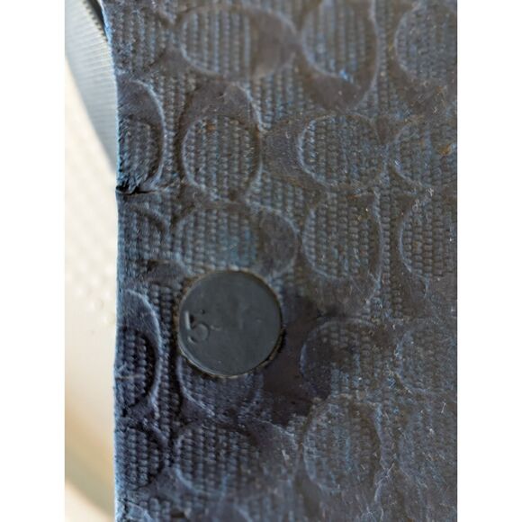 Coach Authentic Flip Flop Teal Thong Flip Flop Sandals  Sz 5-6 - Picture 8 of 9